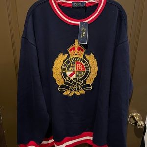 Polo Ralph Lauren Mens Crest Embroidered Sweatshirt